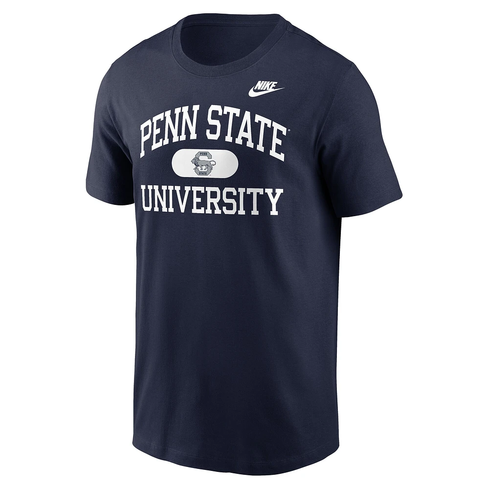 T-shirt Nike bleu marine pour homme, motif Legacy Alma Mater des Nittany Lions de Penn State