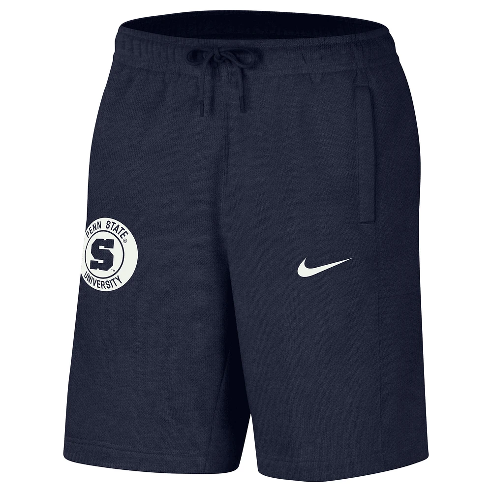 Short Nike pour homme bleu marine avec logo Penn State Nittany Lions