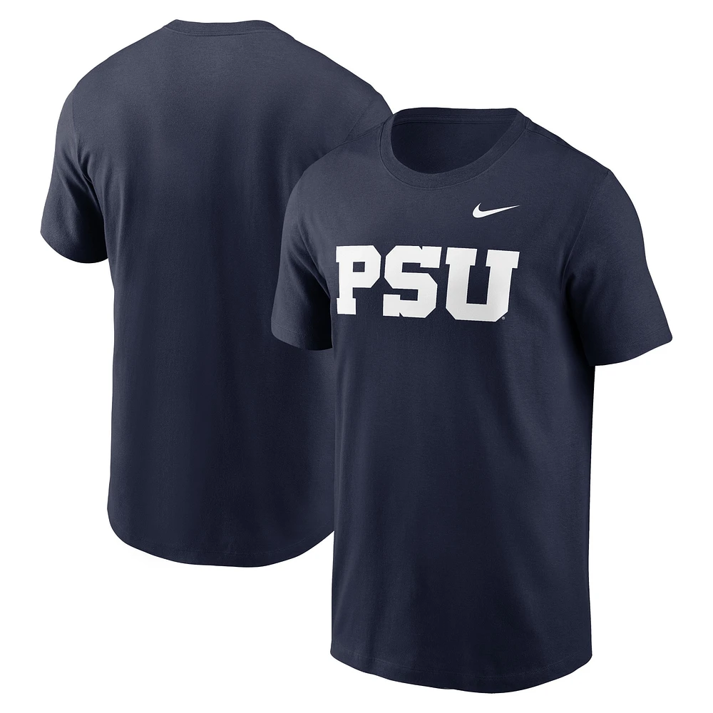 Men's Nike Navy Penn State Nittany Lions Primetime Alternate Logo T-Shirt