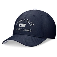 Casquette Nike Penn State Nittany Lions Primetime Rise Swoosh Flex pour homme, bleu marine