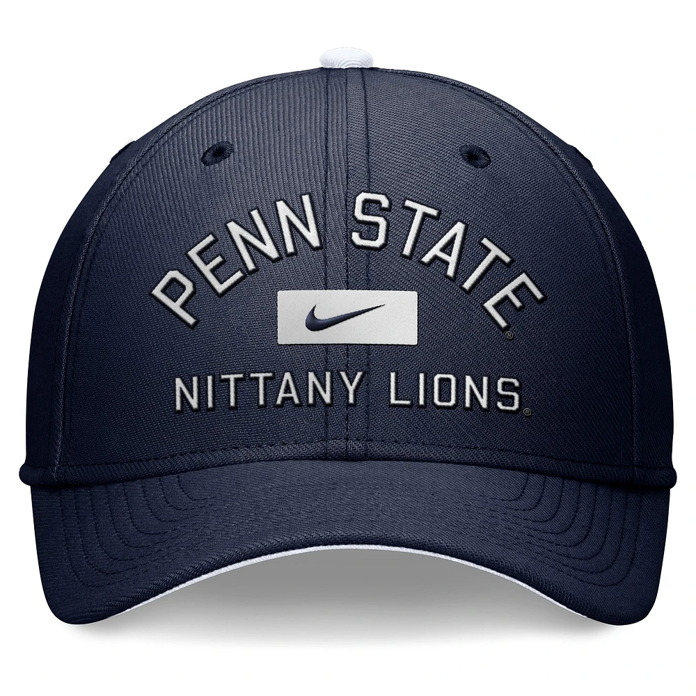 Casquette Nike Penn State Nittany Lions Primetime Rise Swoosh Flex pour homme, bleu marine