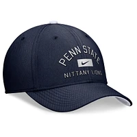 Men's Nike Navy Penn State Nittany Lions Primetime Rise Swoosh Flex Hat