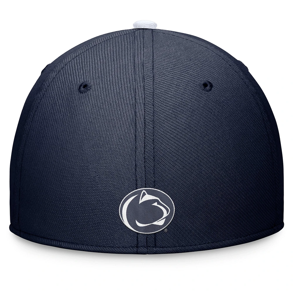 Men's Nike Navy Penn State Nittany Lions Primetime Rise Swoosh Flex Hat