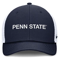Casquette de camionneur ajustable Nike College Navy Penn State Nittany Lions Rise Performance pour homme