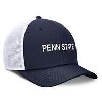 Casquette de camionneur ajustable Nike College Navy Penn State Nittany Lions Rise Performance pour homme