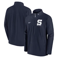 Veste Nike Penn State Nittany Lions Sideline Coaches à fermeture éclair quart de tour pour homme