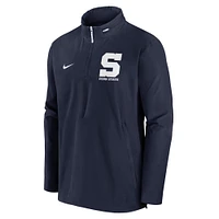 Veste Nike Penn State Nittany Lions Sideline Coaches à fermeture éclair quart de tour pour homme