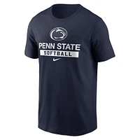 T-shirt de softball Nike Penn State Nittany Lions pour homme bleu marine