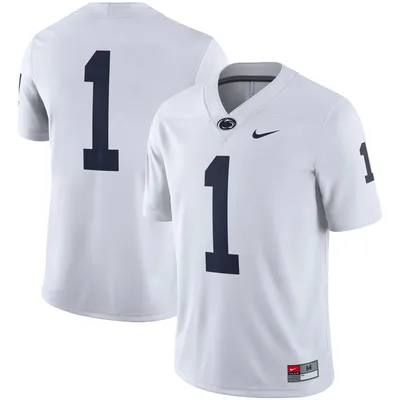 #1 Penn State Nittany Lions Nike Game Player Jersey - White