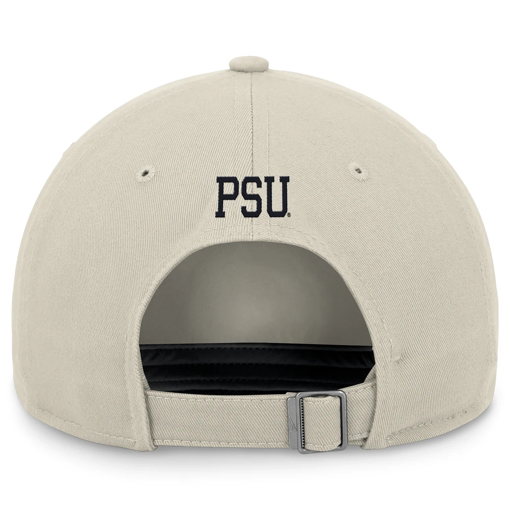 Casquette ajustable Nike Stone Penn State Nittany Lions Legacy Club Swoosh Performance pour homme