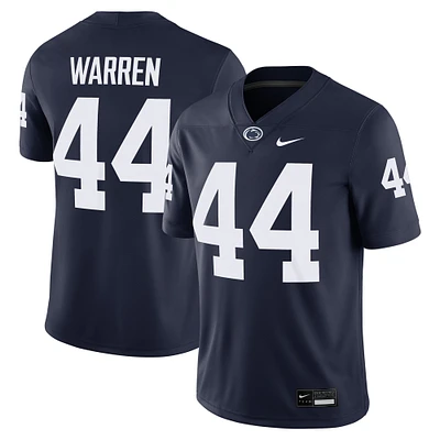 Maillot de football Nike Tyler Warren bleu marine Penn State Nittany Lions NIL pour homme