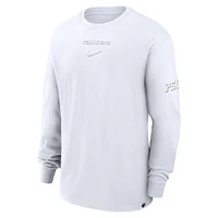 Men's Nike White Penn State Nittany Lions 2-Hit Statement Max90 Long Sleeve T-Shirt