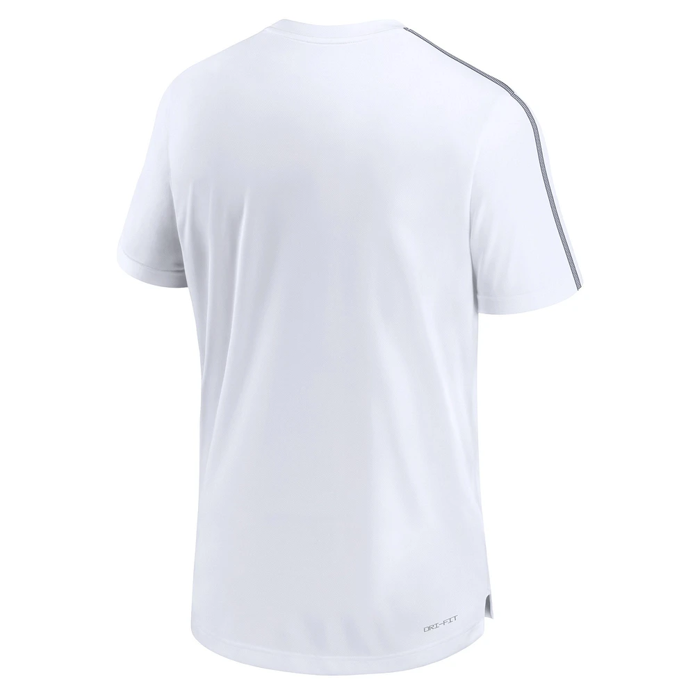 Haut de performance Nike Penn State Nittany Lions 2024 Sideline Coach pour homme blanc