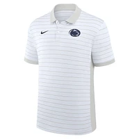 Men's Nike White Penn State Nittany Lions 2025 Early Season Coaches Sideline Victory Stripe Performance Polo