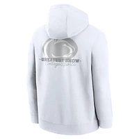 Sweat à capuche Nike blanc Penn State Nittany Lions 2025 White Out Club Fleece pour homme