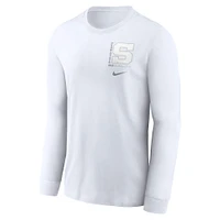 T-shirt Nike blanc à manches longues Penn State Nittany Lions 2025 pour homme