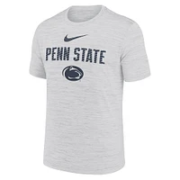 T-shirt Nike Penn State Nittany Lions Campus Slant Velocity Performance pour homme Blanc