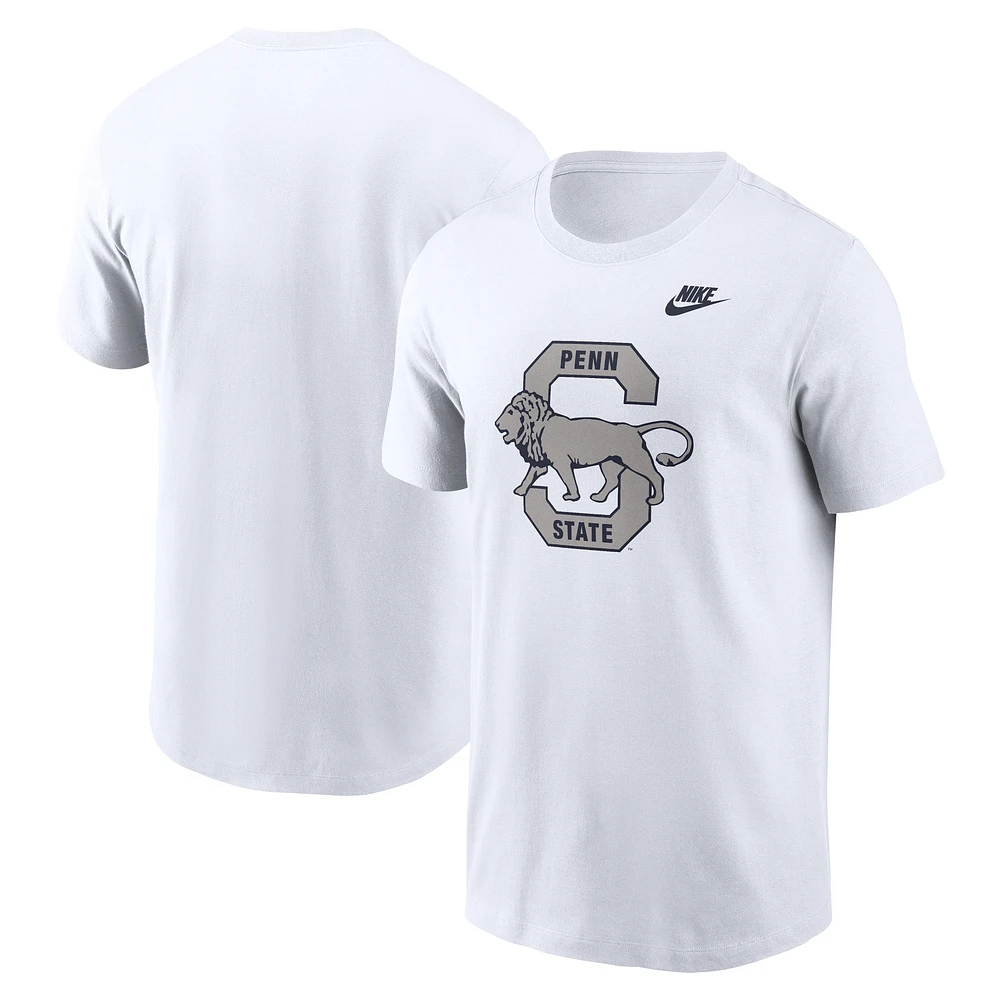 T-shirt Nike blanc avec logo alternatif Penn State Nittany Lions Legacy pour homme