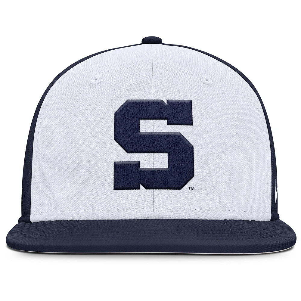 Men's Nike White Penn State Nittany Lions On-Field Dugout True Performance Fitted Hat