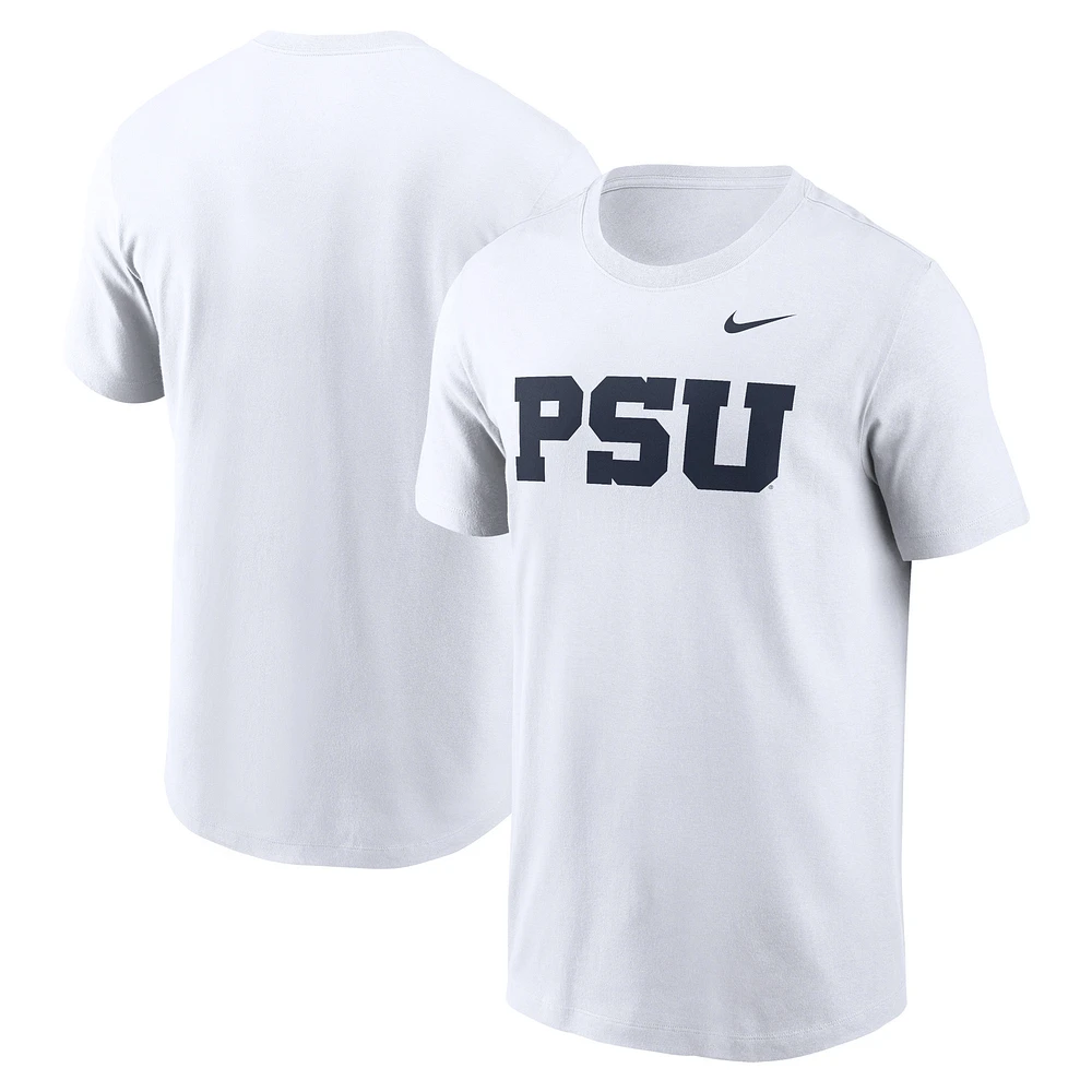 T-shirt Nike Penn State Nittany Lions Primetime avec logo alternatif pour homme, blanc