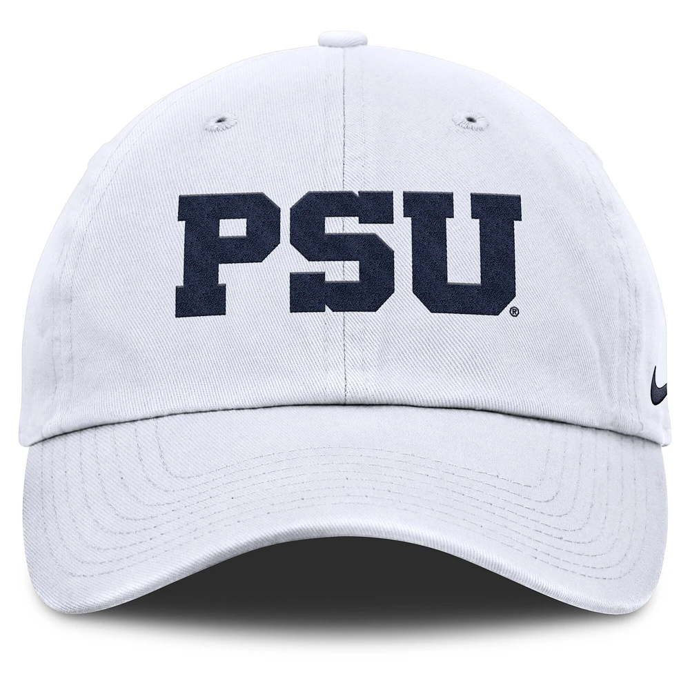 Casquette ajustable Nike Penn State Nittany Lions Primetime Club pour homme blanche