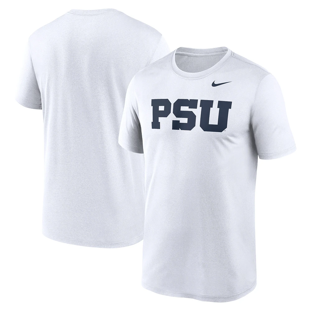 T-shirt à logo alternatif Nike Penn State Nittany Lions Primetime Legend pour homme blanc