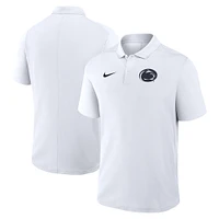 Polo Nike blanc Penn State Nittany Lions Primetime Victory avec logo principal pour homme