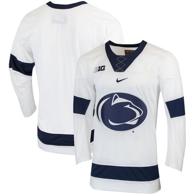 Men's Nike White Penn State Nittany Lions Replica College Hockey Jersey