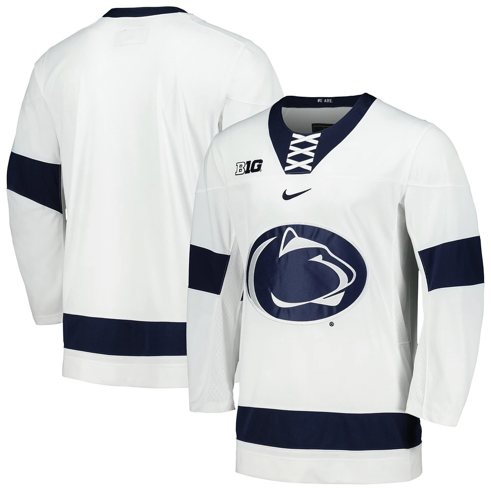 Maillot Nike Penn State Nittany Lions Replica pour homme, blanc