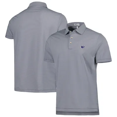 Penn State Nittany Lions Peter Millar Jubilee Striped Performance Jersey Polo - Navy