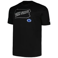 Profil pour homme Noir Penn State Nittany Lions Big & Tall Pop T-shirt