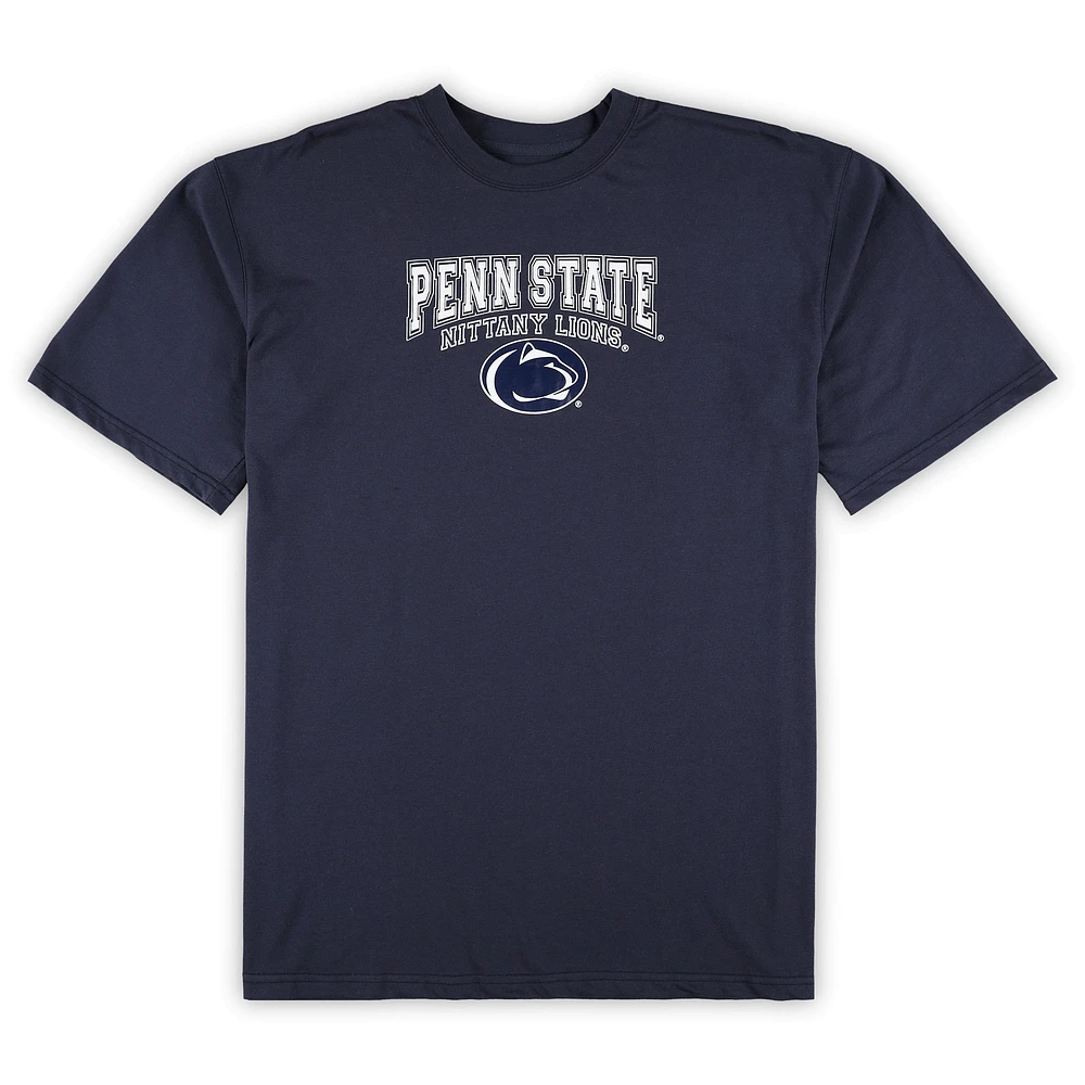 Men's Profile Navy Penn State Nittany Lions Big & Tall 2-Pack T-Shirt Flannel Pants Set