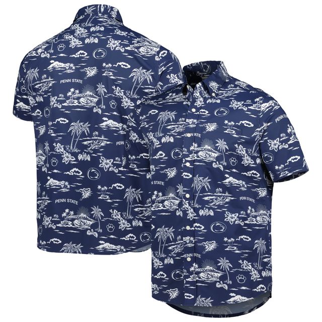 Chemise boutonnée classique Reyn Spooner Penn State Nittany Lions pour homme, bleu marine