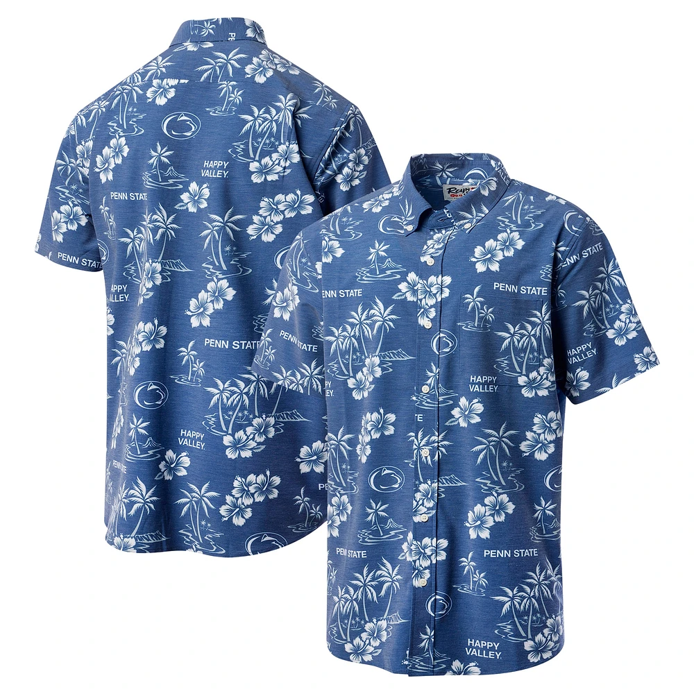 Chemise boutonnée classique Reyn Spooner pour hommes, Penn State Nittany Lions, bleu marine