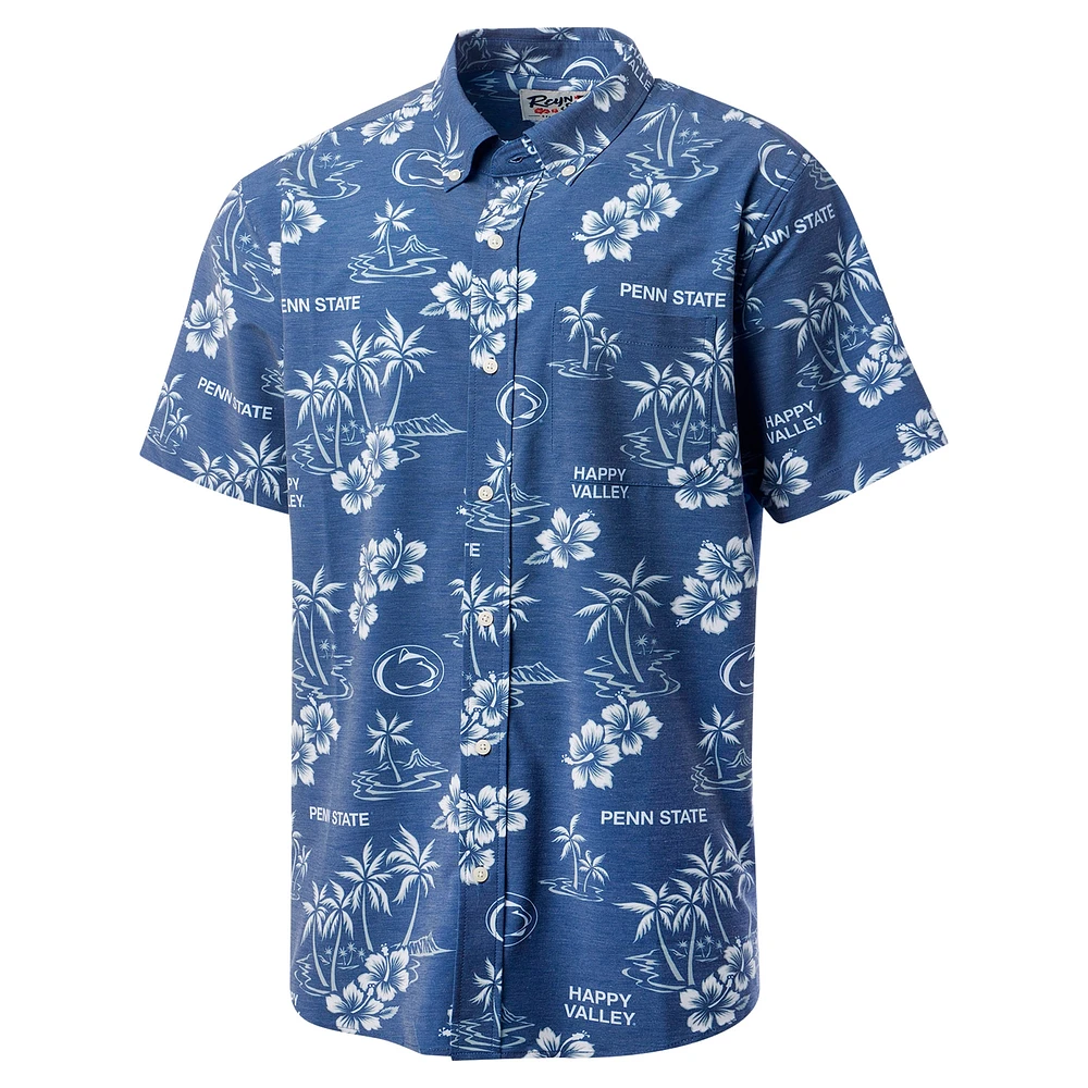 Chemise boutonnée classique Reyn Spooner pour hommes, Penn State Nittany Lions, bleu marine