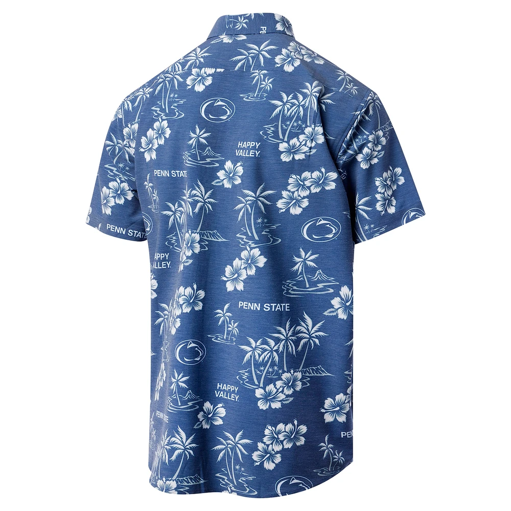 Chemise boutonnée classique Reyn Spooner pour hommes, Penn State Nittany Lions, bleu marine