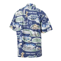 Chemise boutonnée scénique Reyn Spooner Penn State Nittany Lions pour homme, bleu marine