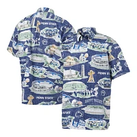 Chemise boutonnée scénique Reyn Spooner Penn State Nittany Lions pour homme, bleu marine