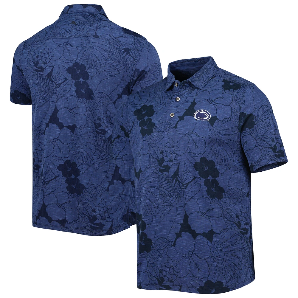 Men's Tommy Bahama Navy Penn State Nittany Lions Big & Tall Miramar Blooms Polo