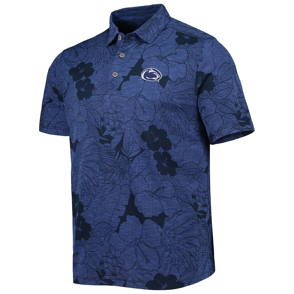 Men's Tommy Bahama Navy Penn State Nittany Lions Big & Tall Miramar Blooms Polo