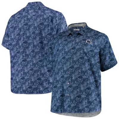 Detroit Lions Tommy Bahama Sport Jungle Shade Camp Button-Down Shirt - Blue