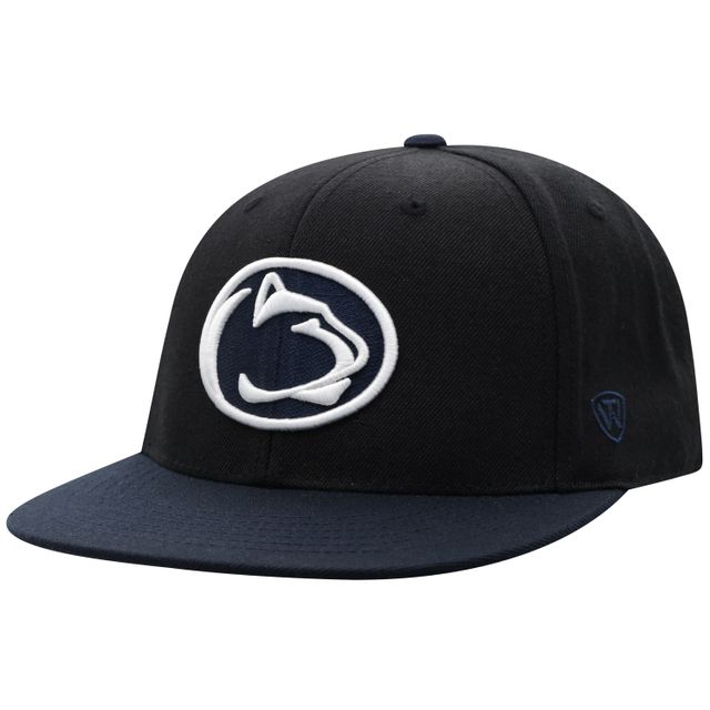 Chapeau ajusté bicolore noir/bleu marine Penn State Nittany Lions Team Color pour hommes