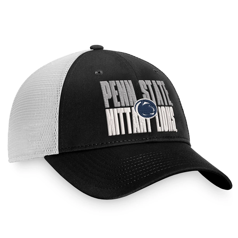 TOP PENNST NOIR AVEC NCAA TOP STOCKPILE TRUCKER HATMENSTR