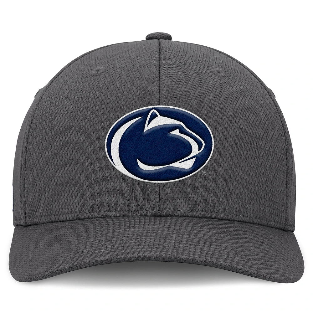 Men's Top of the World  Charcoal Penn State Nittany Lions Reflex Logo Flex Hat