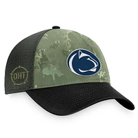 Chapeau réglable pour hommes, Top of the World Hunter vert/gris Penn State Nittany Lions OHT, unité d'appréciation militaire, camionneur