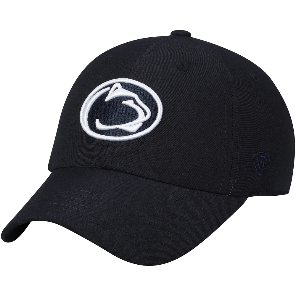 Men's Top of the World Navy Penn State Nittany Lions Primary Logo Staple Adjustable Hat