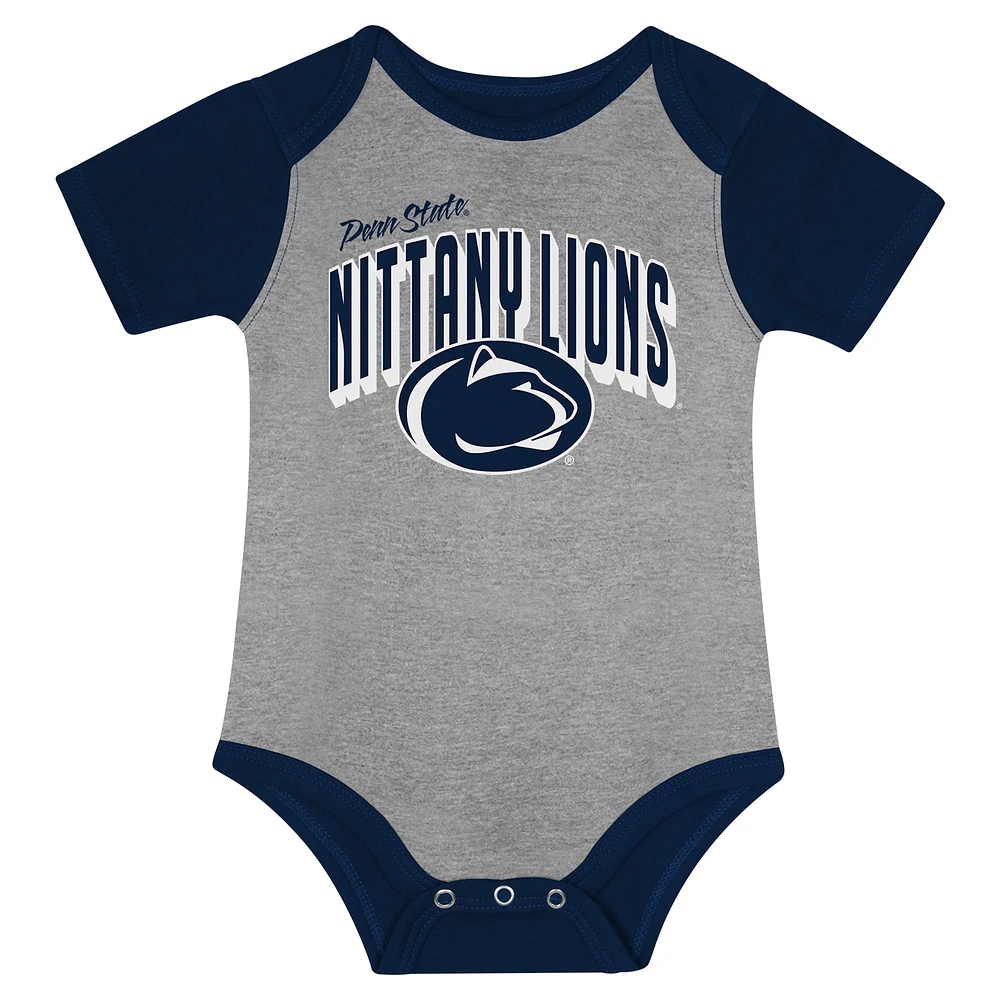 Newborn & Infant Penn State Nittany Lions Dynamic Duo Bodysuit, Bib Cuffed Knit Hat Set