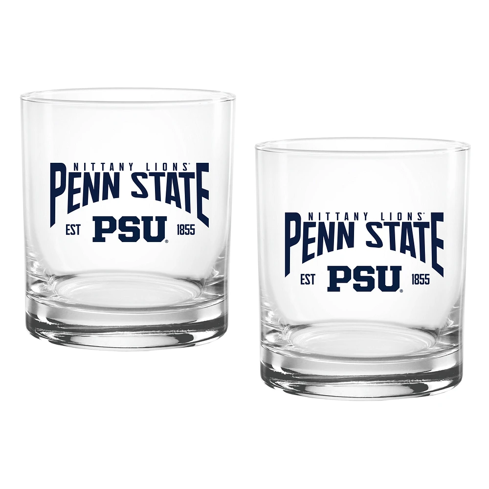 Penn State Nittany Lions 14oz. Established Rocks Glass Two-Set