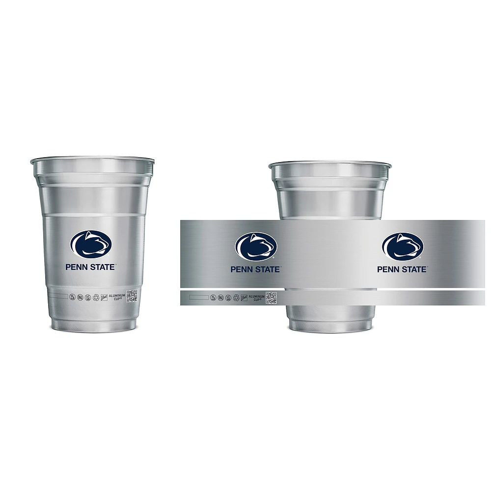 Penn State Nittany Lions, paquet de 15, 16 oz. Ensemble de gobelets en aluminium à bille