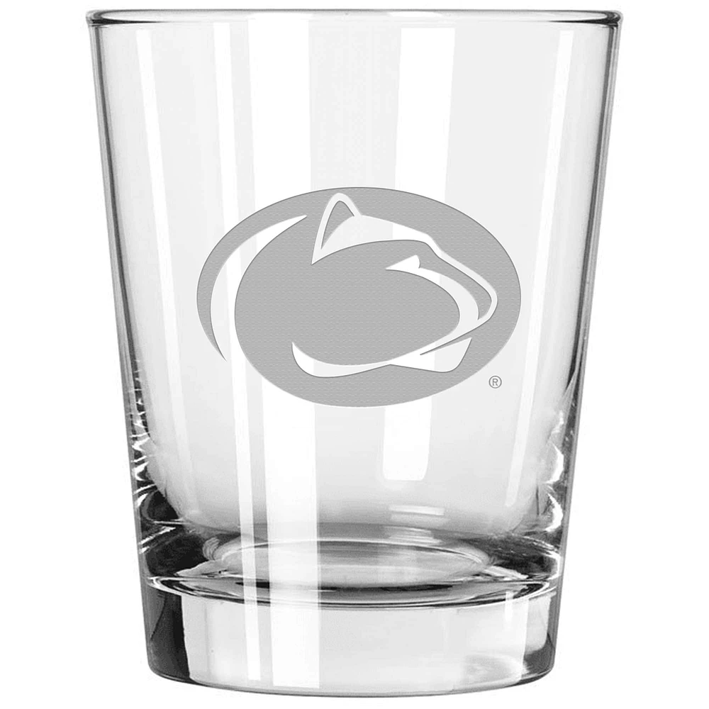 Penn State Nittany Lions 15 oz. Double verre gravé à l'ancienne